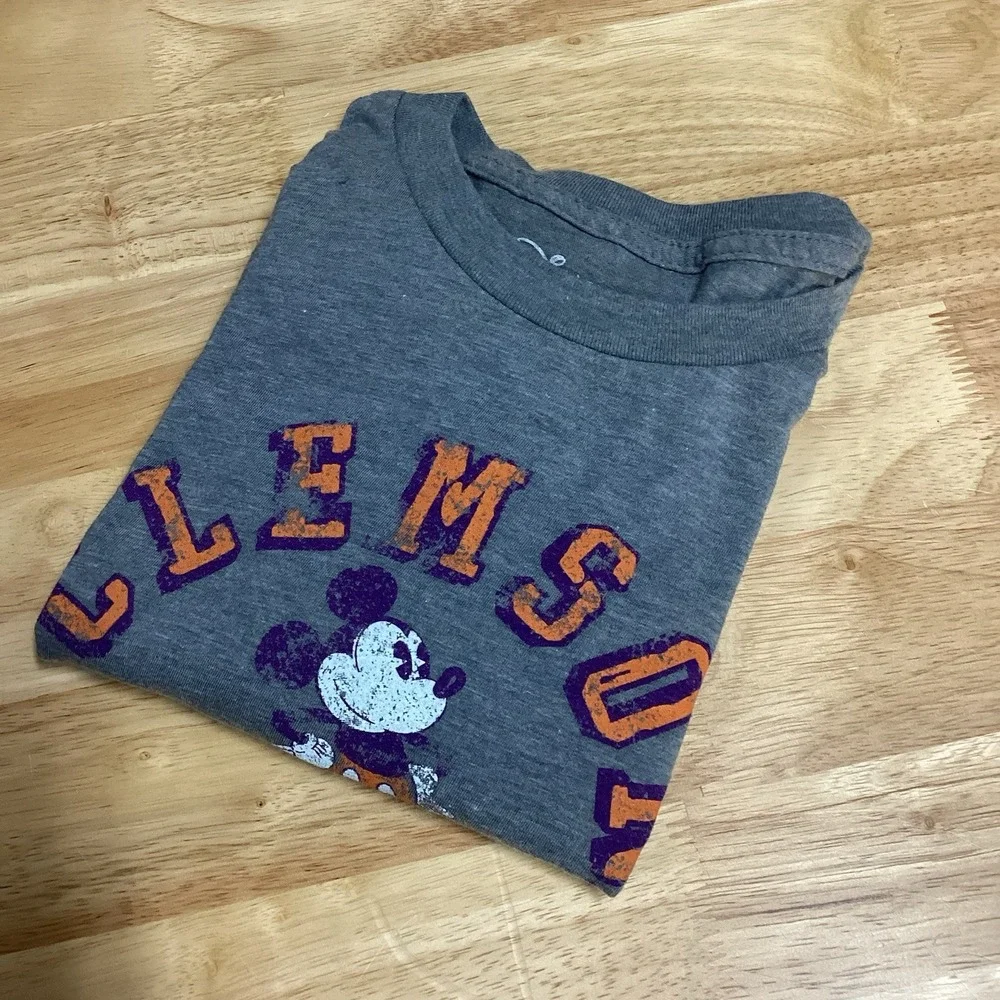Boys Blue 84 & Disney Mickey Mouse Clemson Tigers‎ Short Sleeve Tshirt